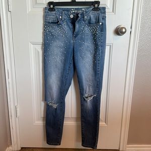 Seven7 Pear Embellished Jeans